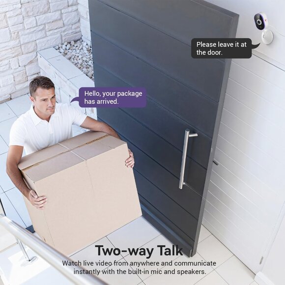 Indoor Wi-Fi Security Camera HD Night Vision 2-Way Talk - Picture 4 of 7